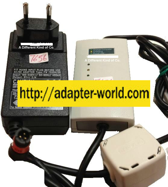 FIT FW 7555M/06 AC Adapter 6Vdc 2.1A 3Pin For Medical Equipment - Click Image to Close